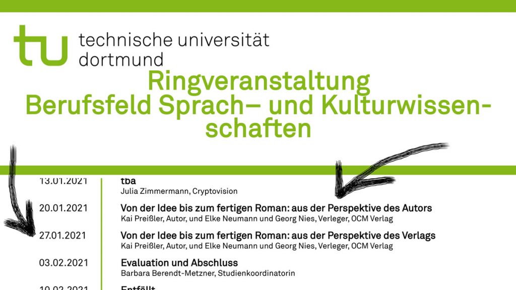 Plakat der Ringveranstaltung an der TU Dortmund