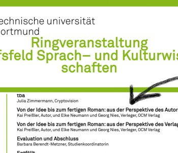 Plakat der Ringveranstaltung an der TU Dortmund