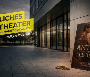 Tödliches Theater – Die Macht der Worte. Ein Münsterlandkrimi, der Shakespeare zur Waffe macht. Ausschnitt des Buchcovers als Hintergrund.